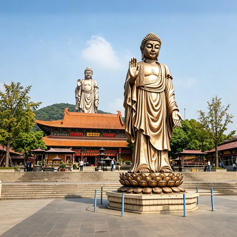 대형 순수 구리 미륵불상