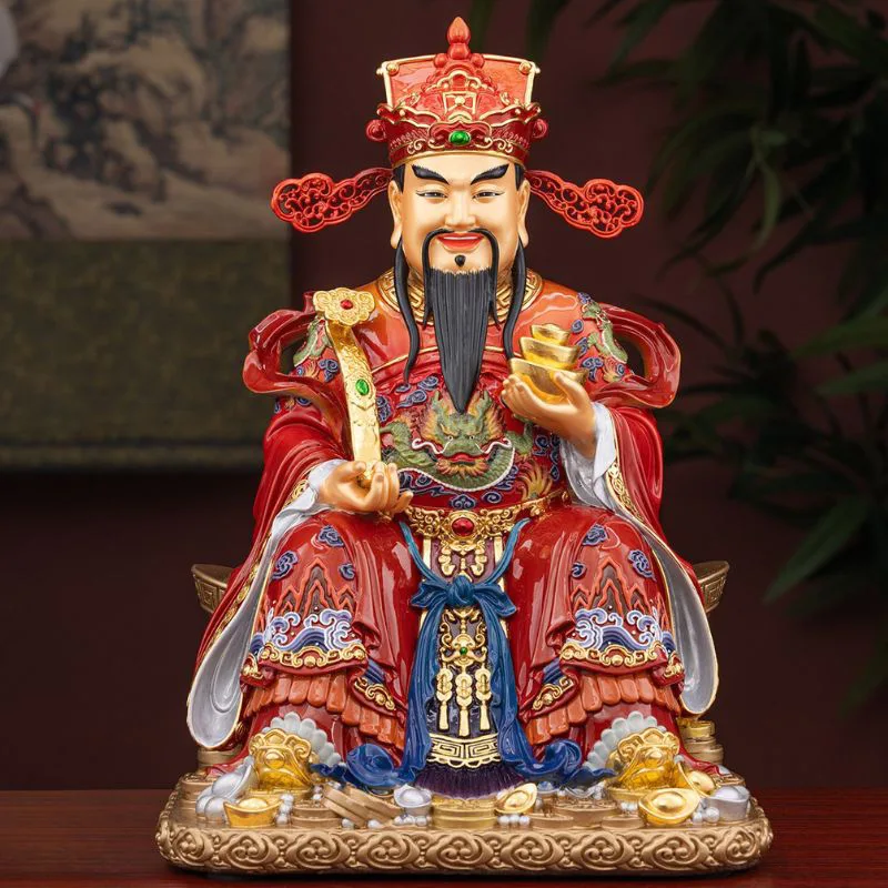 Ruyi Ingot Sitting Bi Gan 황동 부의 신